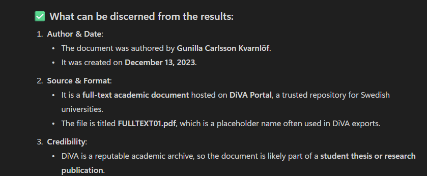 I learned that it can produce a summary of the provided text.